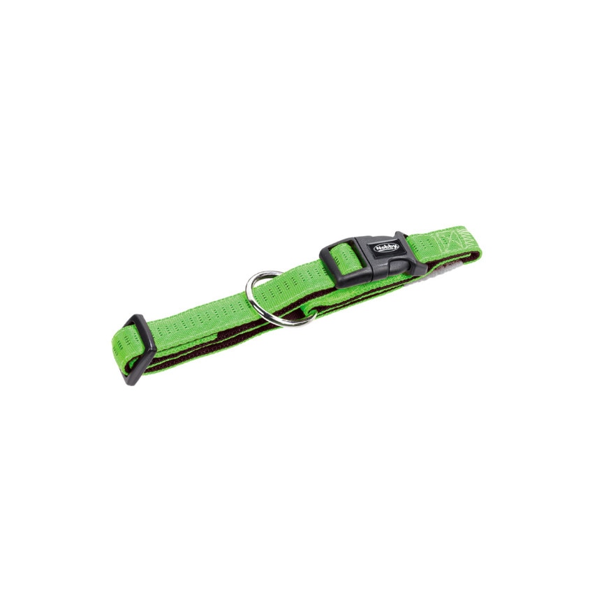 Zgarda pentru caini NOBBY, SOFT GRIP, 30-45cm/20mm, Verde deschis
