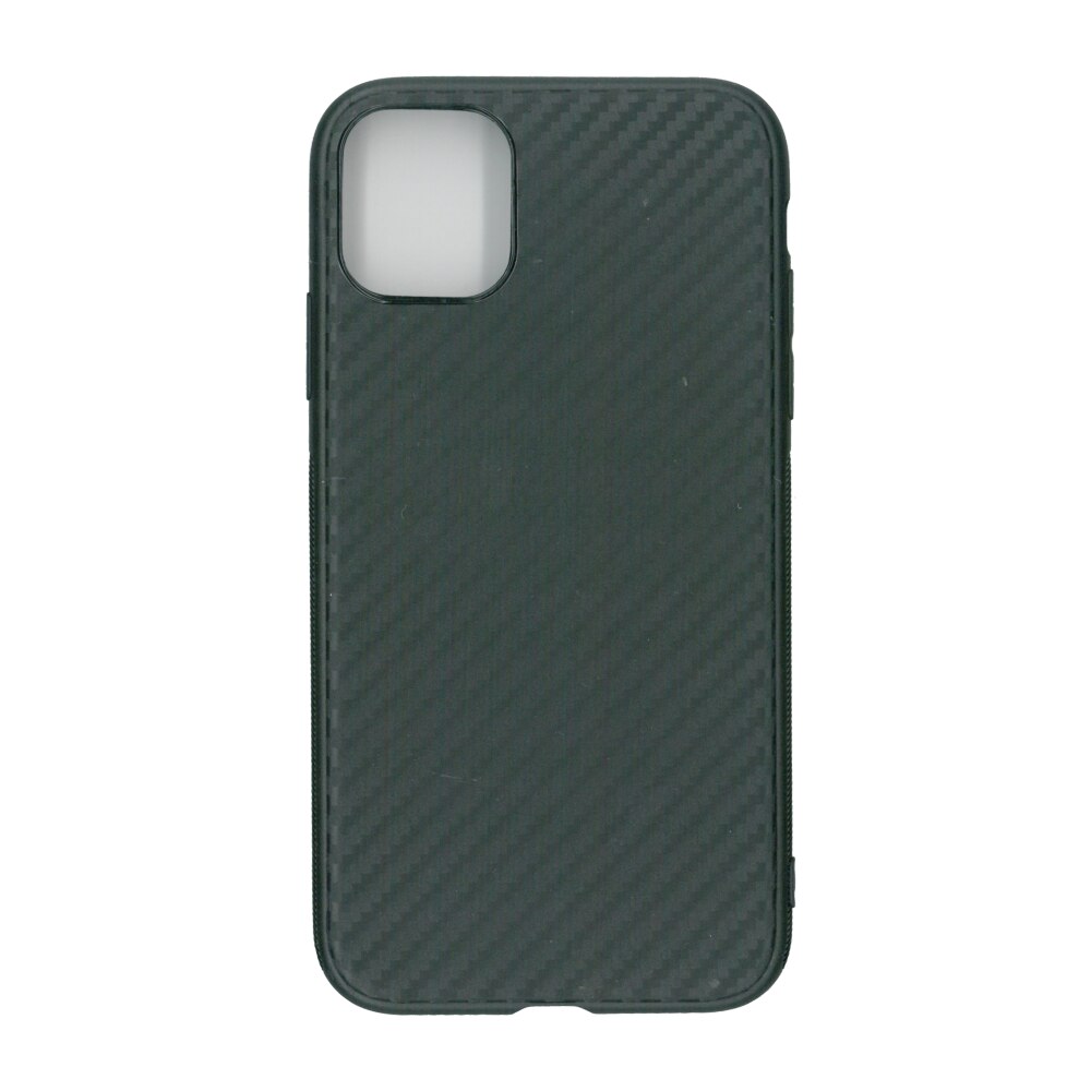 Husa din silicon, Carbon negru, pentru Apple iPhone 11