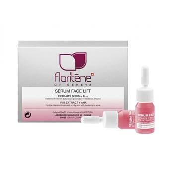 Fiole cu Extract de Iris + AHA 10 x 3ml, Floritene Fiole cu Extract de Iris + AHA 10 x 3ml, Floritene