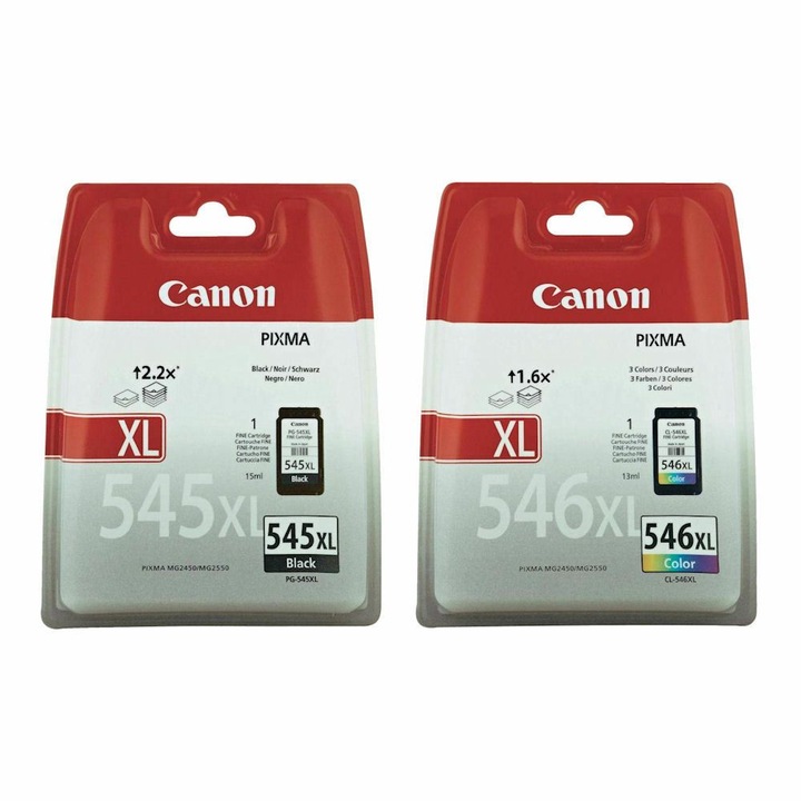 2 db kompatibilis Canon PG-545XL és CL546XL patron készlet, 300 oldalas
