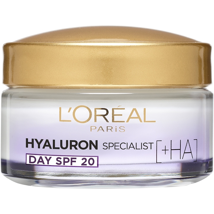 Дневен крем против бръчки L'Oreal Paris Hyaluron Expert с хиалуронова киселина, 50 мл