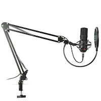 Microfon streaming SPC Gear SM900, brat ajustabil, popfilter, shockmount, USB