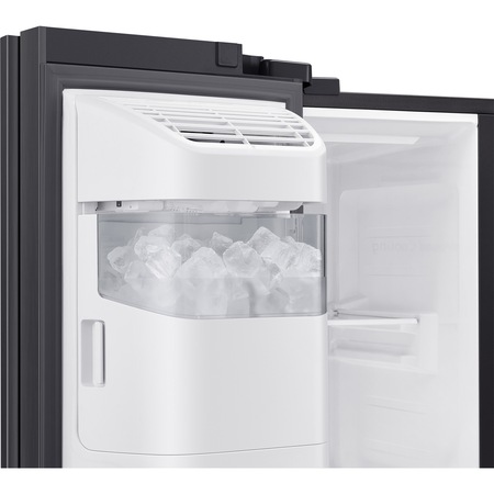 Side by side Samsung RS65R541122C/EO, 617 L, Clasa A+, No frost, Auto Ice Maker, Dozator apa, Compresor Digital Invertor, H 178 cm, Sticla neagra