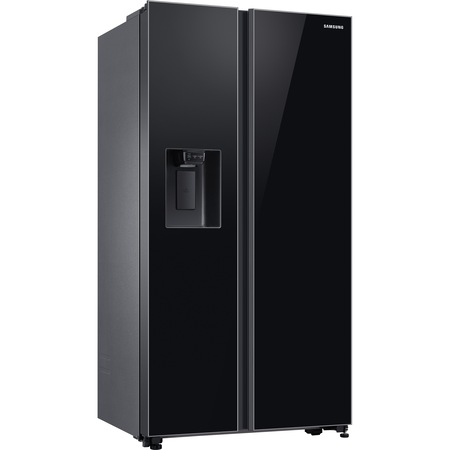Side by side Samsung RS65R541122C/EO, 617 L, Clasa A+, No frost, Auto Ice Maker, Dozator apa, Compresor Digital Invertor, H 178 cm, Sticla neagra