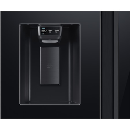 Хладилник Side by side Samsung RS65R54112C/EO, 617 л, Клас F, No frost, Auto Ice Maker, Диспенсър за вода, Компресор Digital Invertor, H 178 см, Черно стъкло