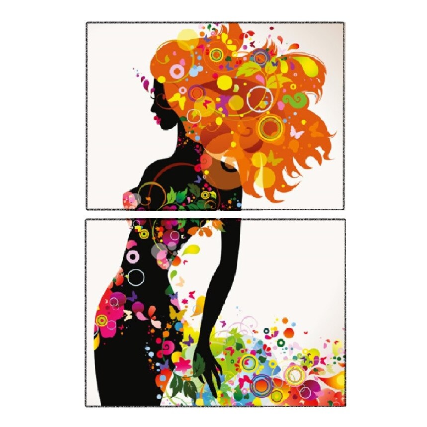 Tablou multicanvas 2 piese Girl 2, 70 x 100 cm