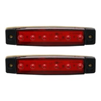 set 2 bucati lampa laterala 6 leduri 12v pentru camioane remorci tractoare rosu - phuture imagen 53_0_
0