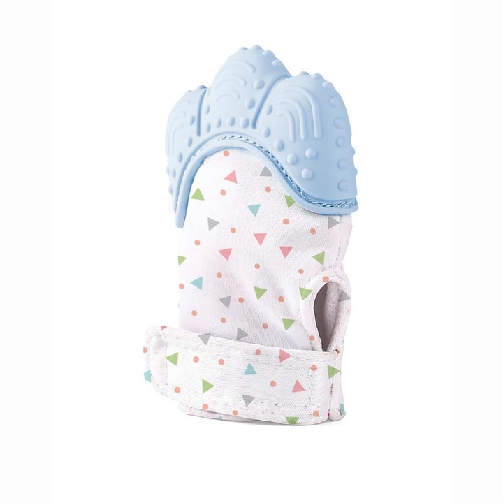 Бебешка ръкавица за никнене на зъби BabyJem Blue
