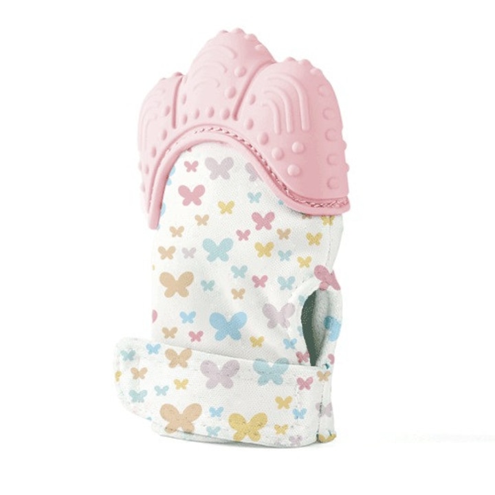 Manusa bebelusi pentru dentitie BabyJem Pink