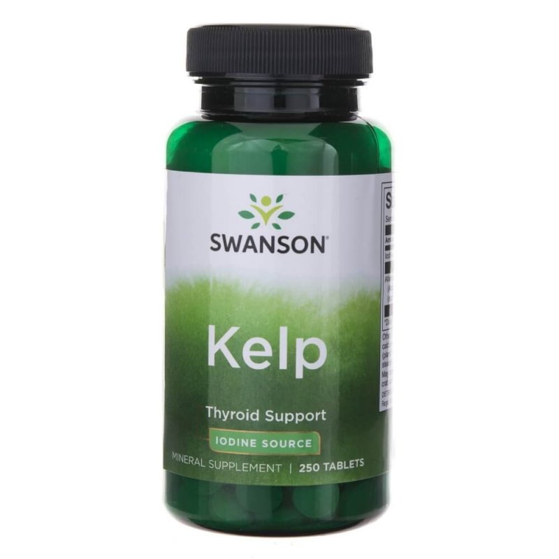 Supliment alimentar Swanson Kelp (Iod) 225mcg - 250 comprimate