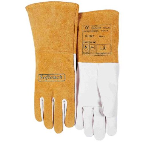 Manusi de sudura TIG, Weldas 10-1007, marime XL, piele de capra si piele de vaca