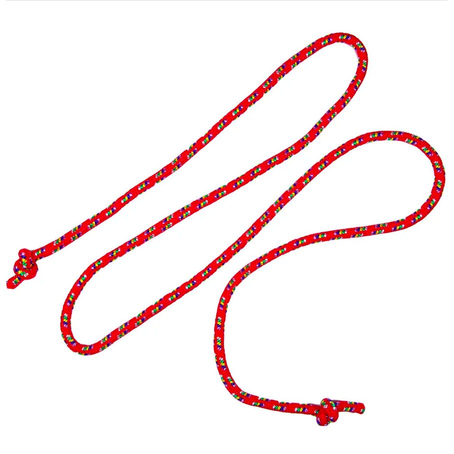 Coarda de sarit pentru copii, Zola®, 250 cm, rosie, fara manere