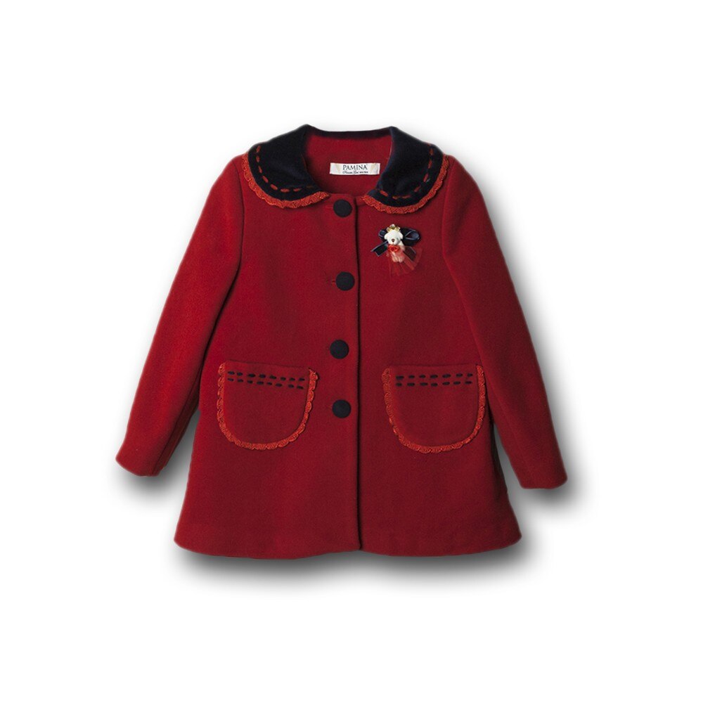 Palton Fete Babypam 15007 Rosu1