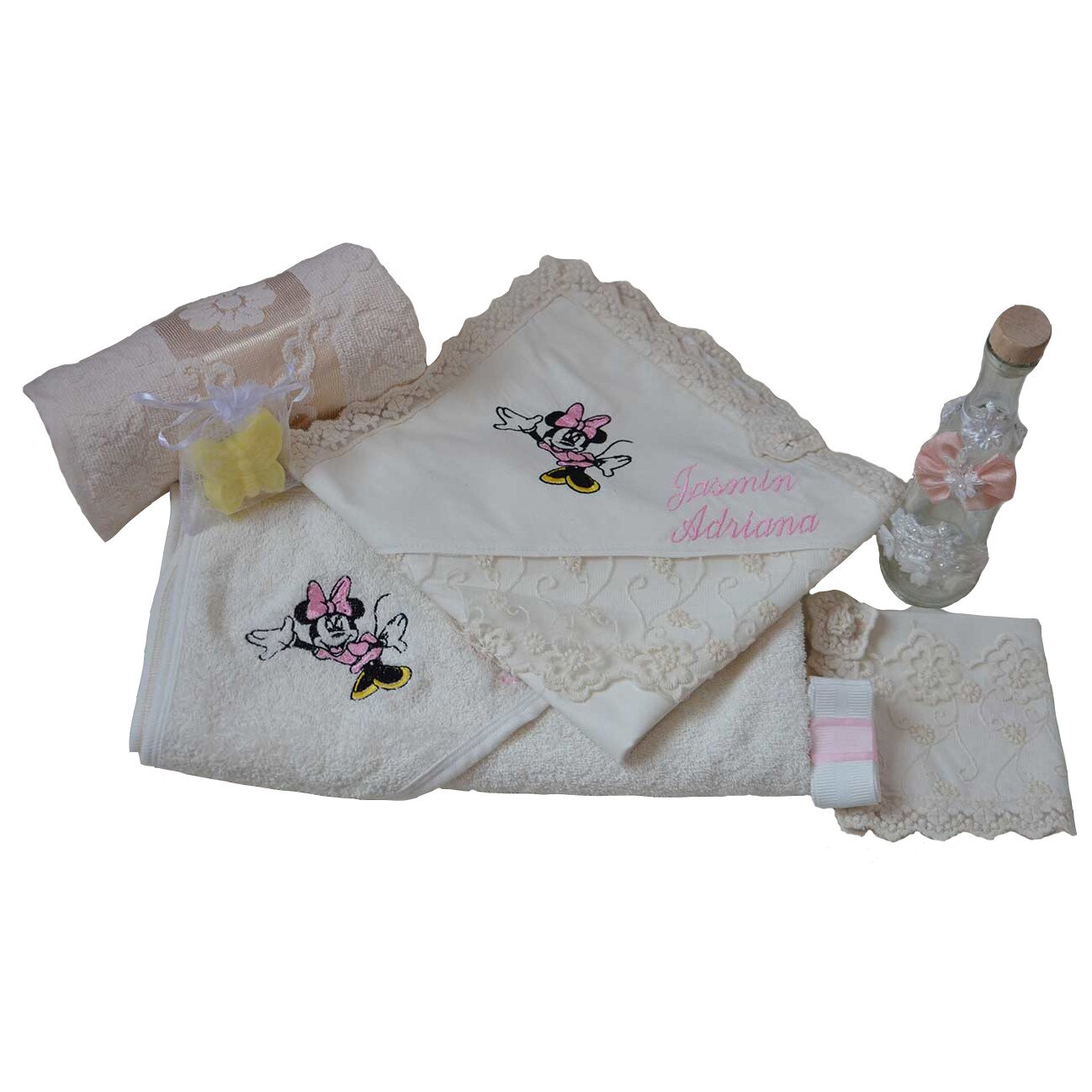 Trusou botez Darline, ivoire, 7 piese