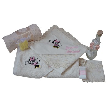 Trusou botez Darline, ivoire, 7 piese Trusou botez Darline, ivoire, 7 piese