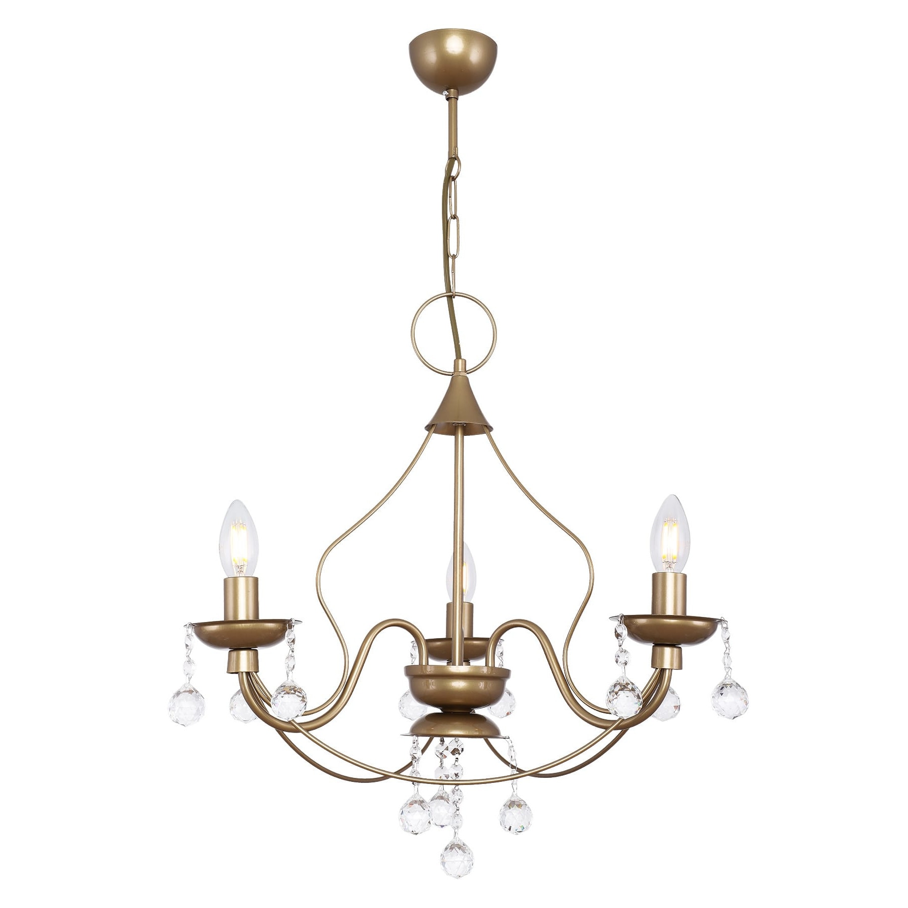 Lustra Gunce, 3 becuri, Begusa, E 14, 60 W, Vintage