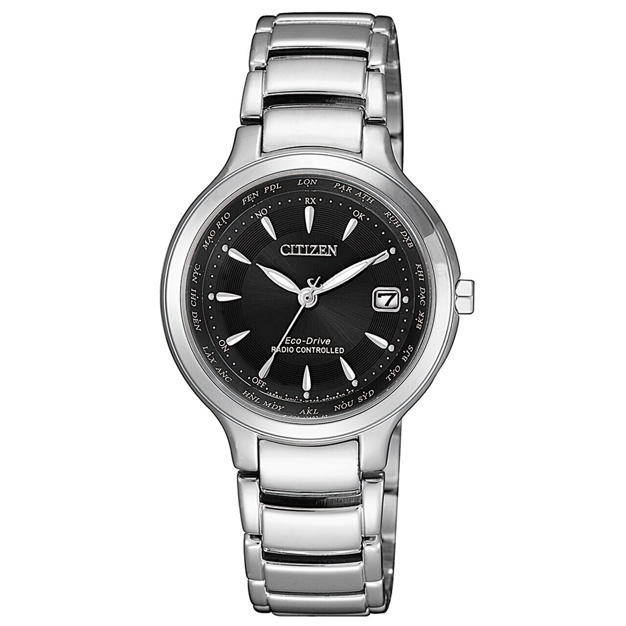 Ceas de dama Citizen EC1170-85E Eco-Drive 30mm, 5ATM, Argintiu