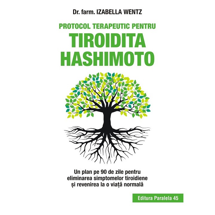Protocol terapeutic pentru tiroidita Hashimoto. Un plan pe 90 de zile pentru eliminarea simptomelor tiroidiene si revenirea la o viata normala, autor Izabella Wentz