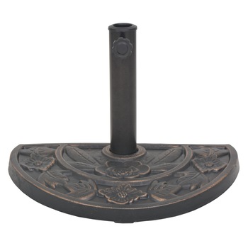 Suport umbrela de soare, vidaXL, Otel, Maro, 50 x 33 cm Suport umbrela de soare, vidaXL, Otel, Maro, 50 x 33 cm