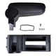 Подлакътник за VW POLO 9N 9N2 9N3 / VW CROSS POLO vidaXL, Пластмаса, Черен