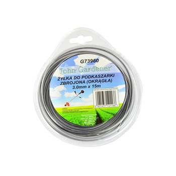 Fir pentru taiere cu profil rotunda 3mm x 15m, GEKO G73960 Fir pentru taiere cu profil rotunda 3mm x 15m, GEKO G73960