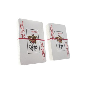 Set cu 2 pachete de carti de joc din plastic, LIRIO in cutie de plastic, spate rosu si spate albastru Set cu 2 pachete de carti de joc din plastic, LIRIO in cutie de plastic, spate rosu si spate albastru