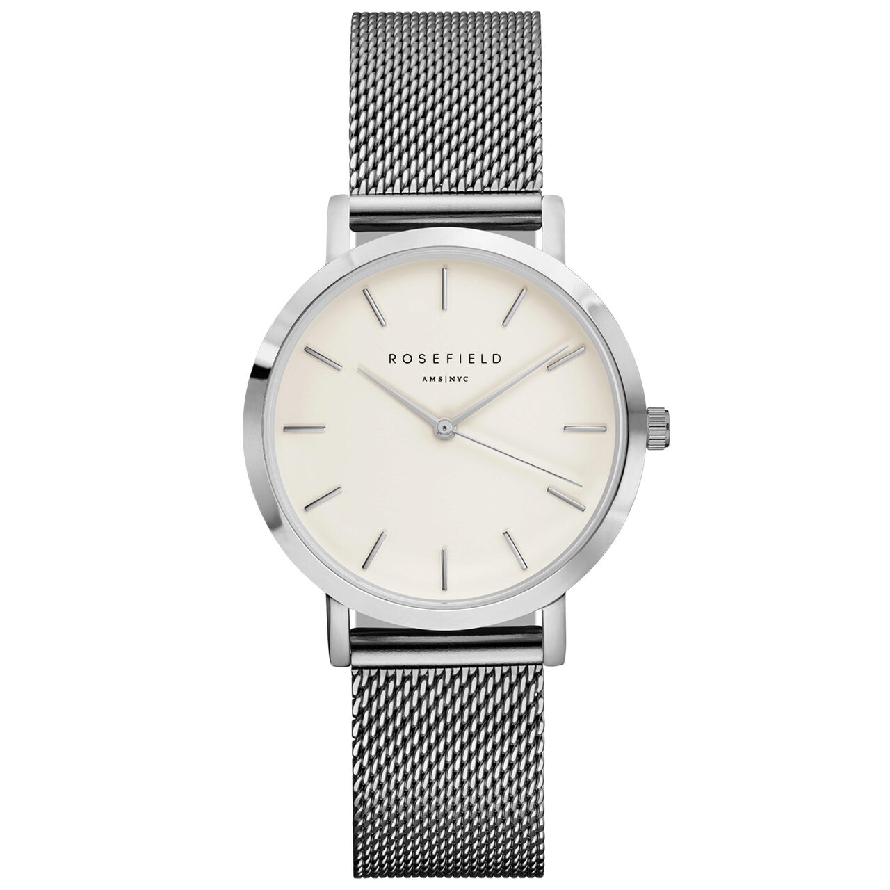 Ceas de dama Rosefield TWS-T52 The Tribeca, 33mm, 3ATM, Argintiu