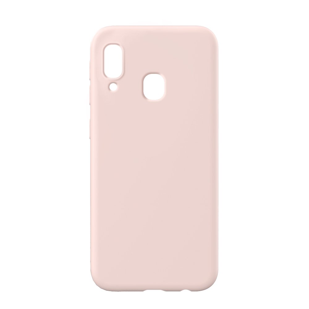 Husa Lemontti Silicon Soft Slim pentru Samsung Galaxy A20e, Pink Sand
