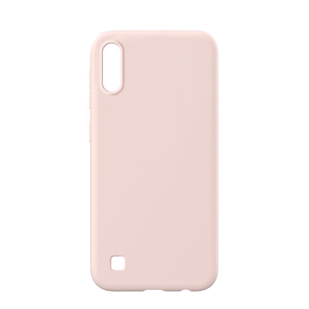 Husa Lemontti Silicon Soft Slim pentru Samsung Galaxy A10, Pink Sand