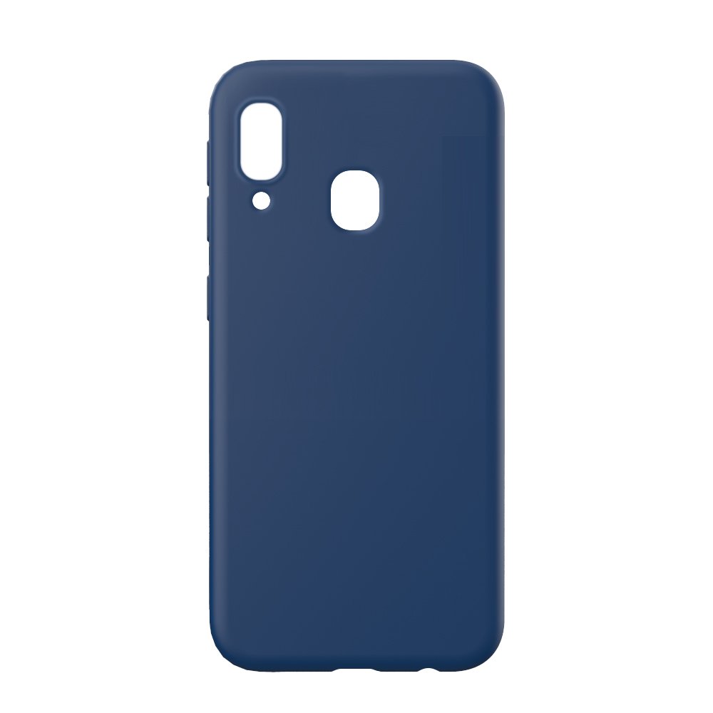 Husa Lemontti Silicon Soft Slim pentru Samsung Galaxy A20e, Dark Blue