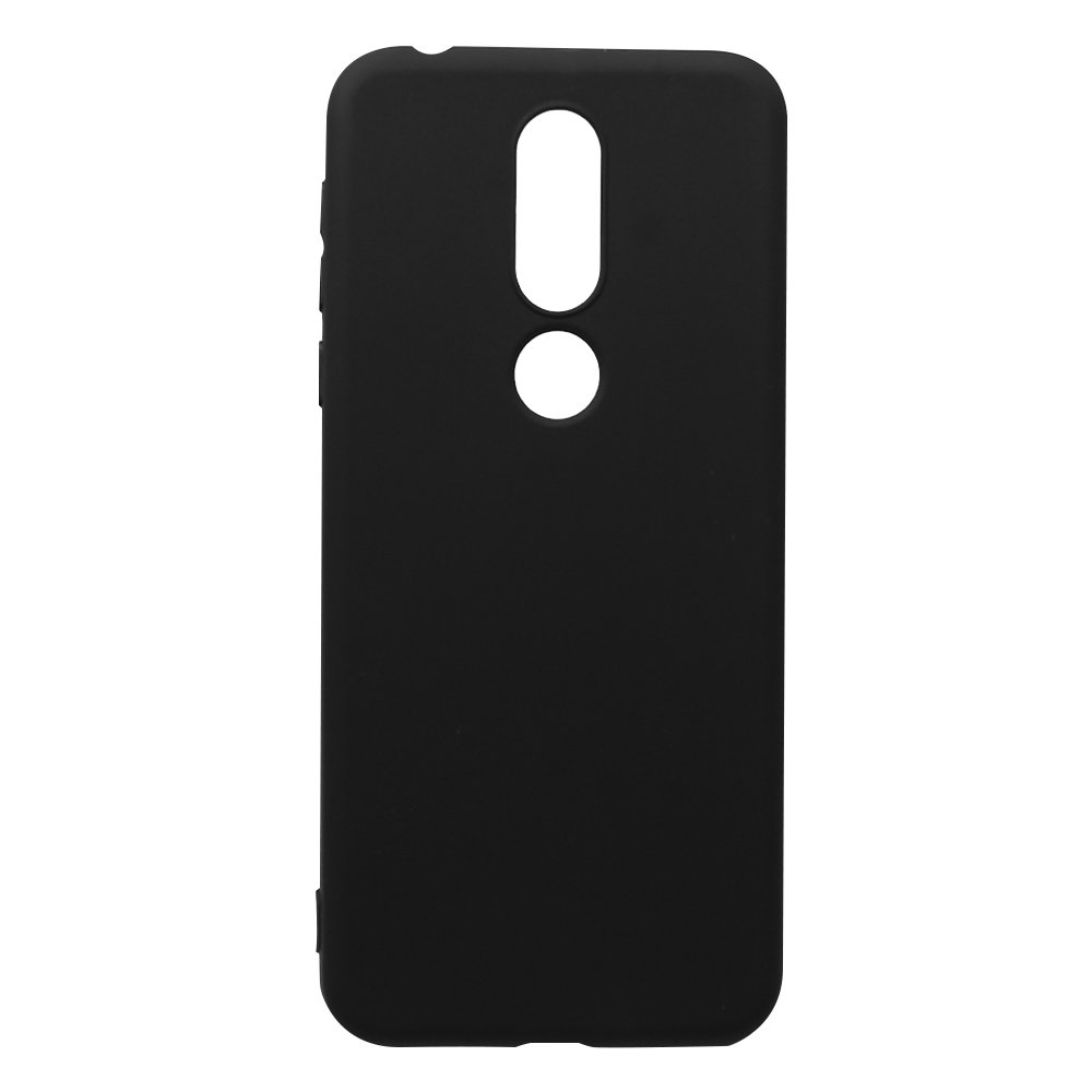 Husa Silicon Lemontti Silky pentru Nokia 7.1 (Nokia 7 2018), Negru