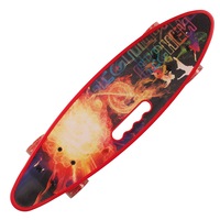 Penny board Action One® Portabil ABEC-7, PU, Aluminiu, Fire