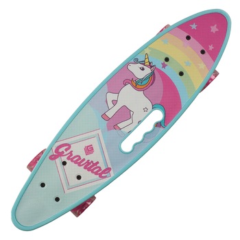 Penny board Action One® Portabil ABEC-7, PU, Aluminiu, Unicorn, Multicolor Penny board Action One® Portabil ABEC-7, PU, Aluminiu, Unicorn, Multicolor