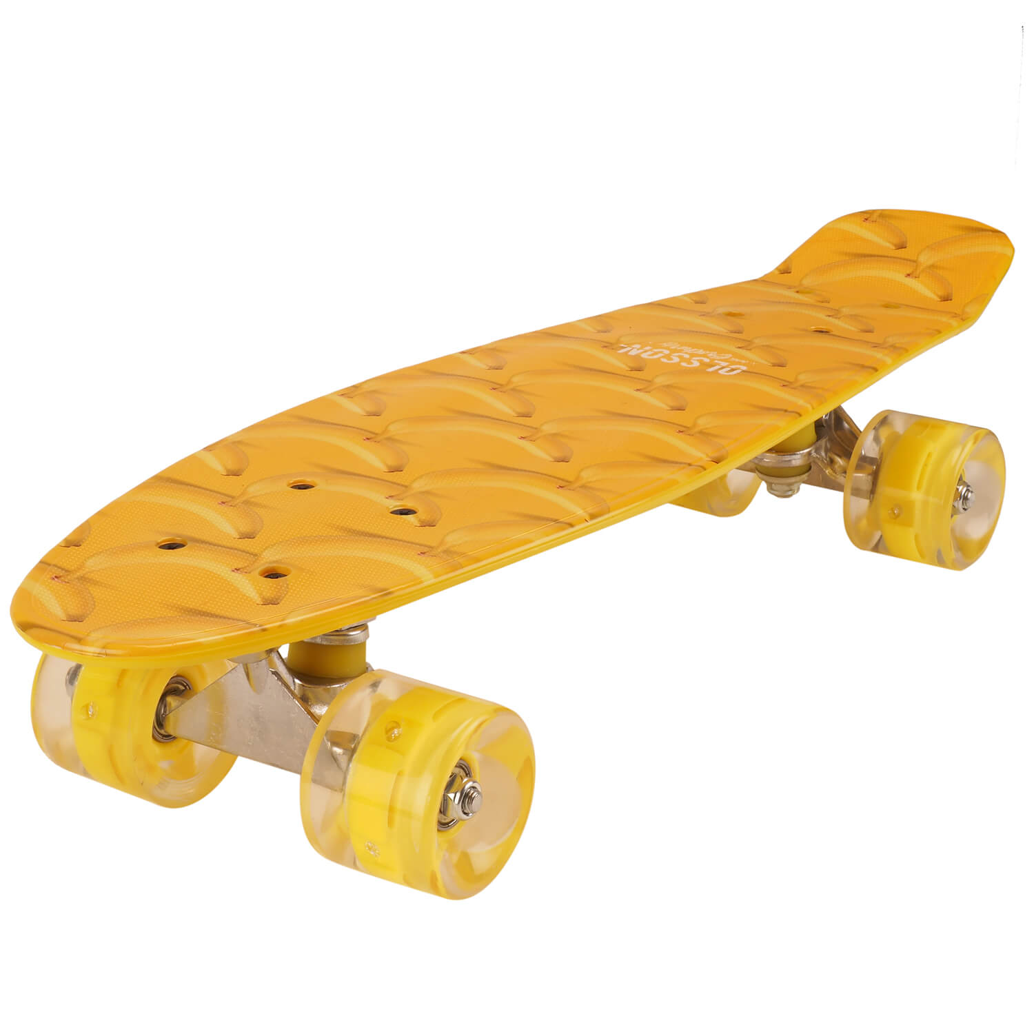 wrench Put away clothes Martyr Penny Board Action One®, cu roti luminoase, 22'', PU, Aluminium, 90 KG  Banana - eMAG.ro