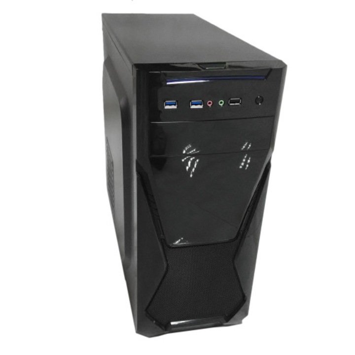 Кутия за компютър, Akyga, 2xusb3.0, Черен