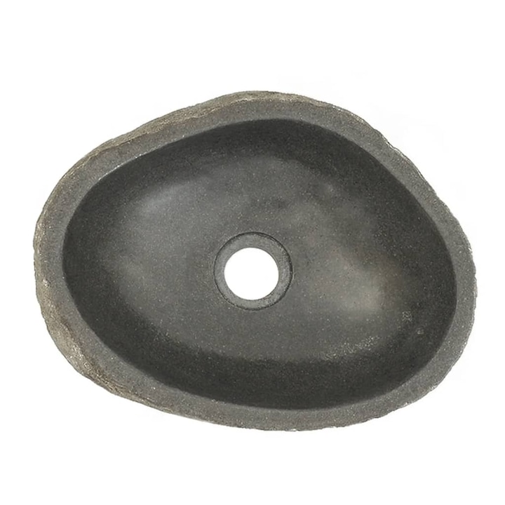 Chiuveta din piatra de rau vidaXL, 29-38 cm, oval