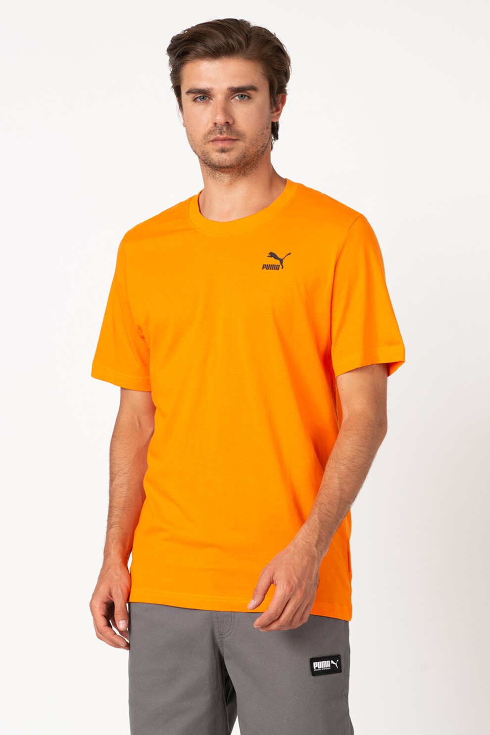 Puma, Tricou cu detaliu logo Recheck Pack, Oranj