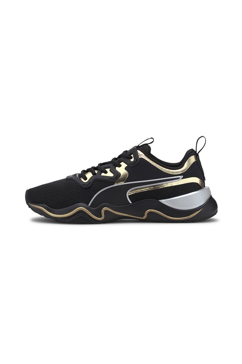 Puma, Pantofi din plasa cu garnituri metalizate, pentru antrenament Zone XT