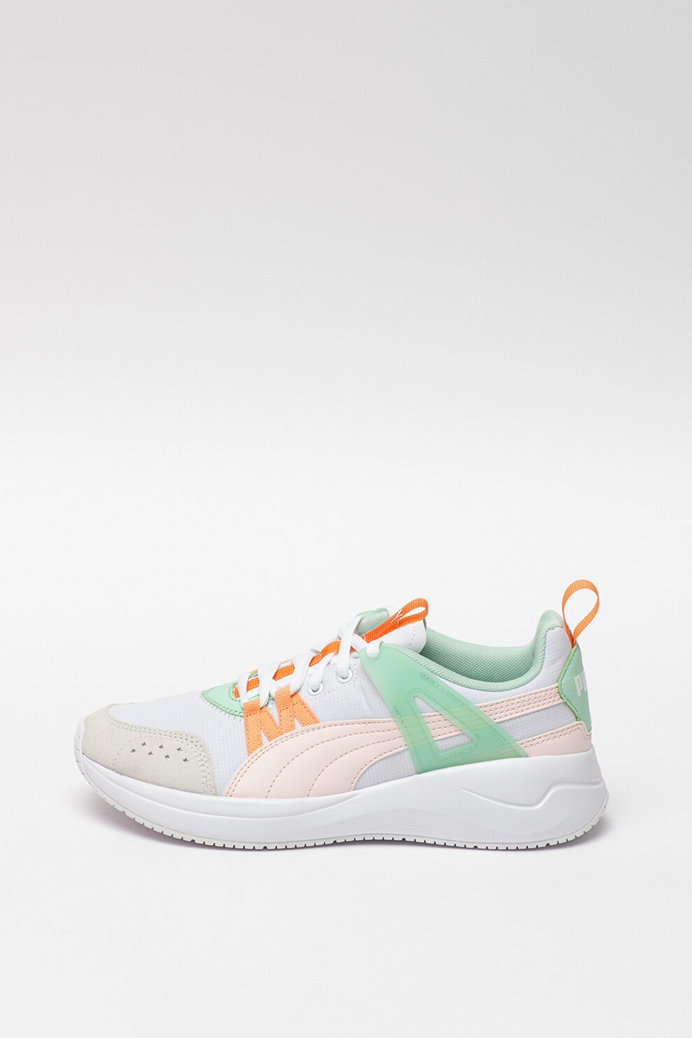 Puma, Pantofi sport cu garnituri din piele Run Cage