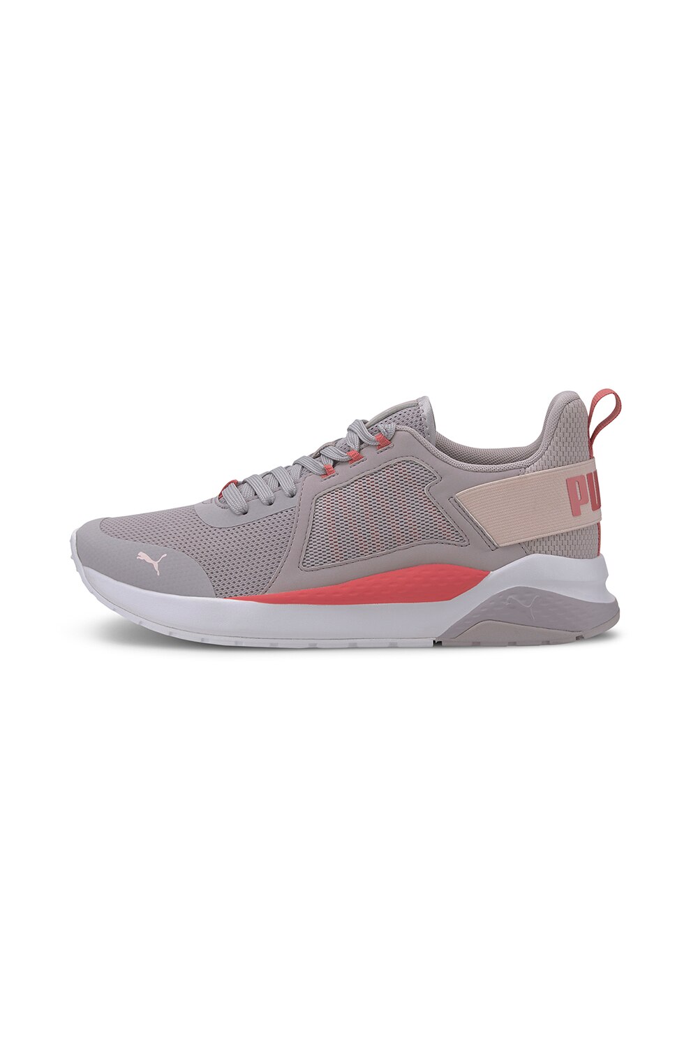 Puma, Pantofi sport din plasa cu banda elastica cu logo Anzarun