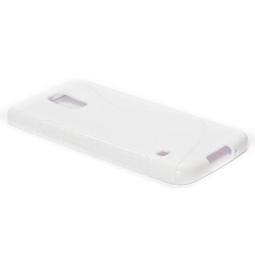 Husa Samsung Galaxy S5, I9600 G900, Alb, S Line Silicon