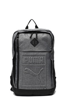 Puma, Rucsac cu logo in relief - 27L, Gri inchis Puma, Rucsac cu logo in relief - 27L, Gri inchis