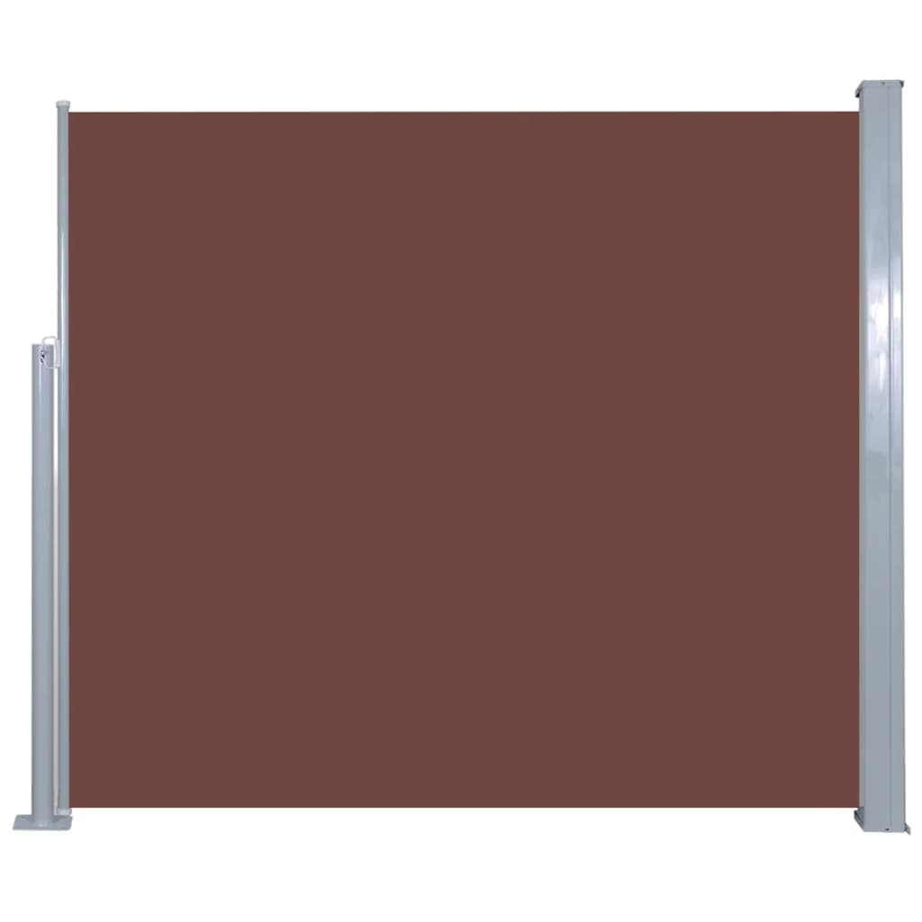 Copertina laterala retractabila, vidaXL, Tesatura, 120 x 300 cm, Maro