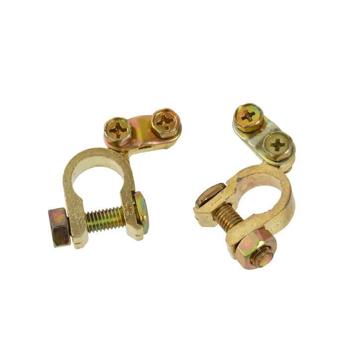 Скоби за акумулатори 2 броя (+, -), GEKO G02400