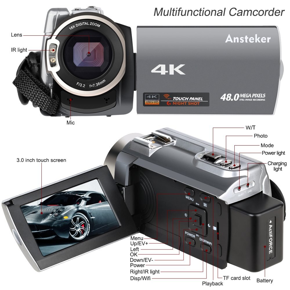 Ansteker 4k best sale uhd camera