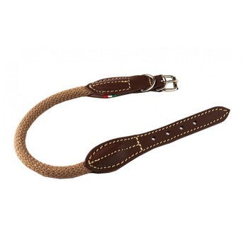 Zgarda pentru caini cordelina si piele 65 cm - 58690 Zgarda pentru caini cordelina si piele 65 cm - 58690