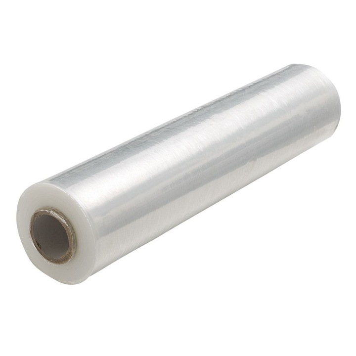 Folie stretch manuala 23 µm × 500 mm – 1.5 kg (transparenta)
