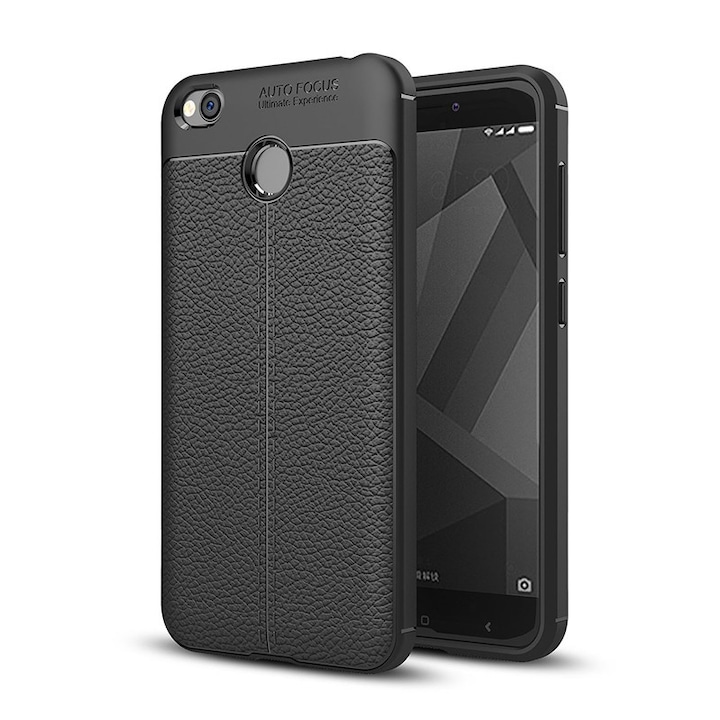 Калъф Bumper i-Zore Leather за Xiaomi RedMi 4x, Черен