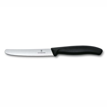 Cutit cu lama zimtata 11cm Victorinox Swiss Classic negru 6.7833 Cutit cu lama zimtata 11cm Victorinox Swiss Classic negru 6.7833