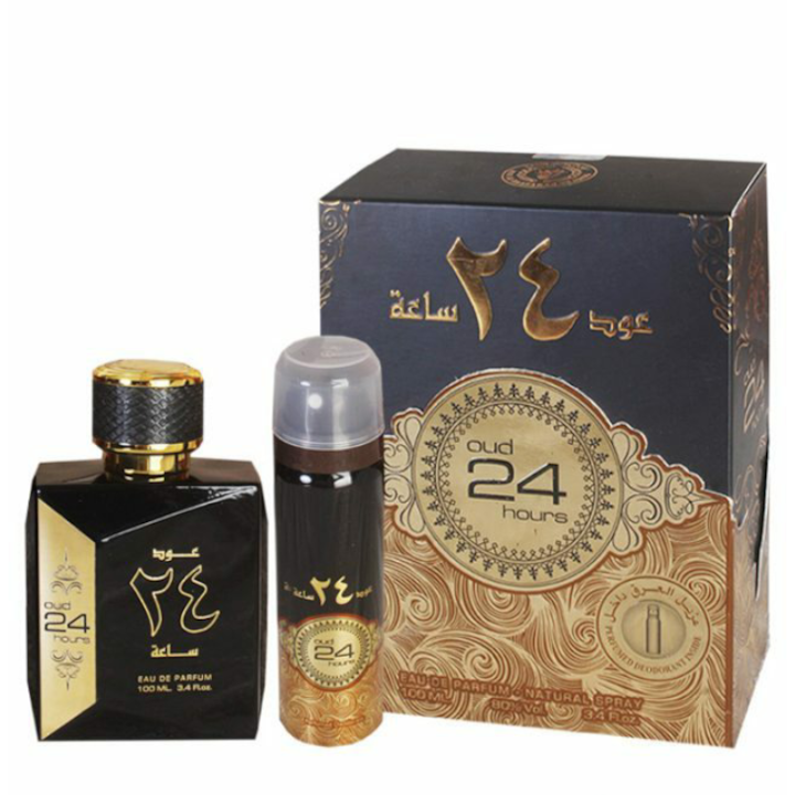 Ard Al Zaafaran Eau de Parfum, Oud 24 Hours, Unisex, 100 ml + Dezodor, 50 ml